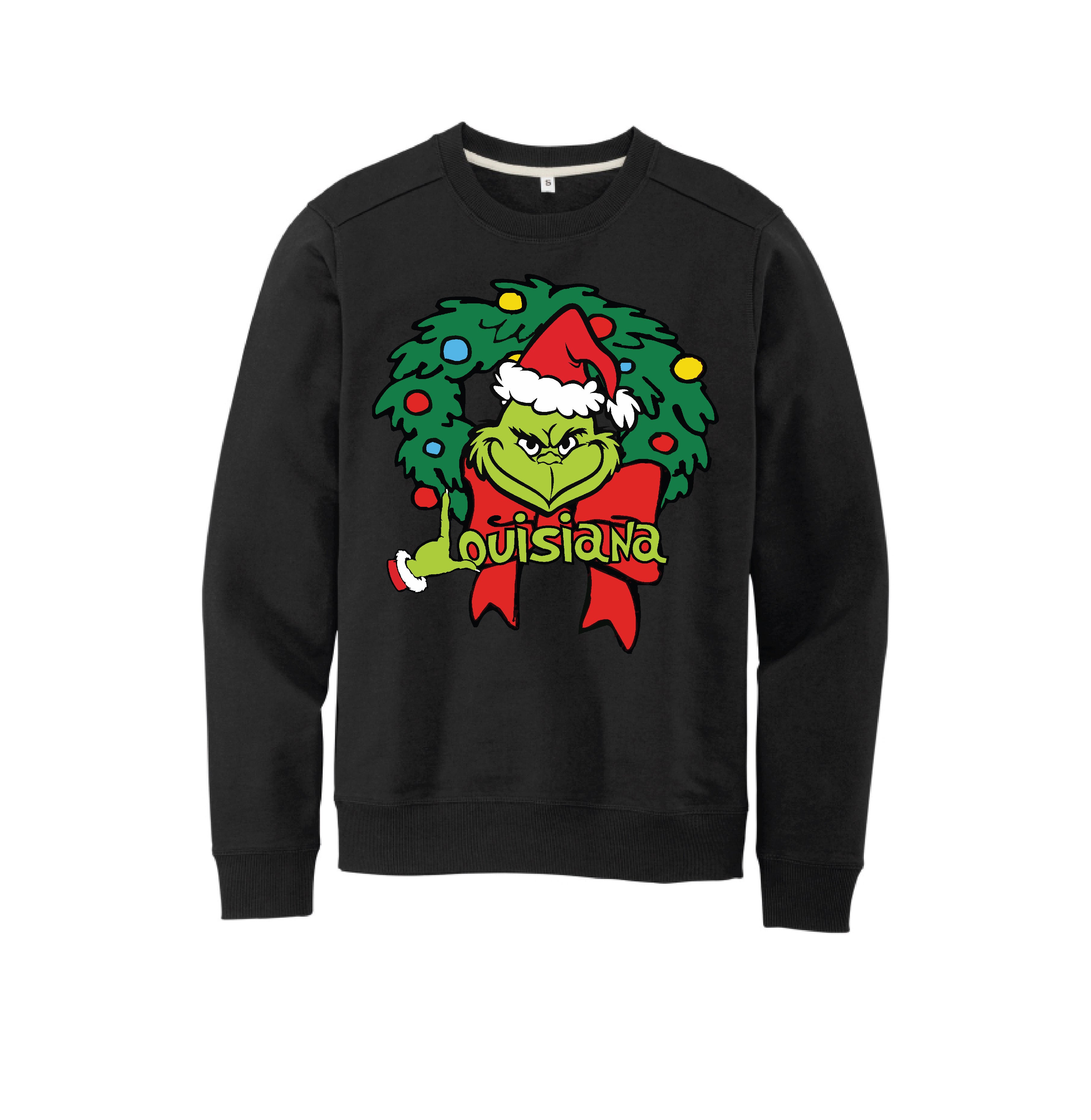 Louisiana Grinchmas Premium Sweatshirt