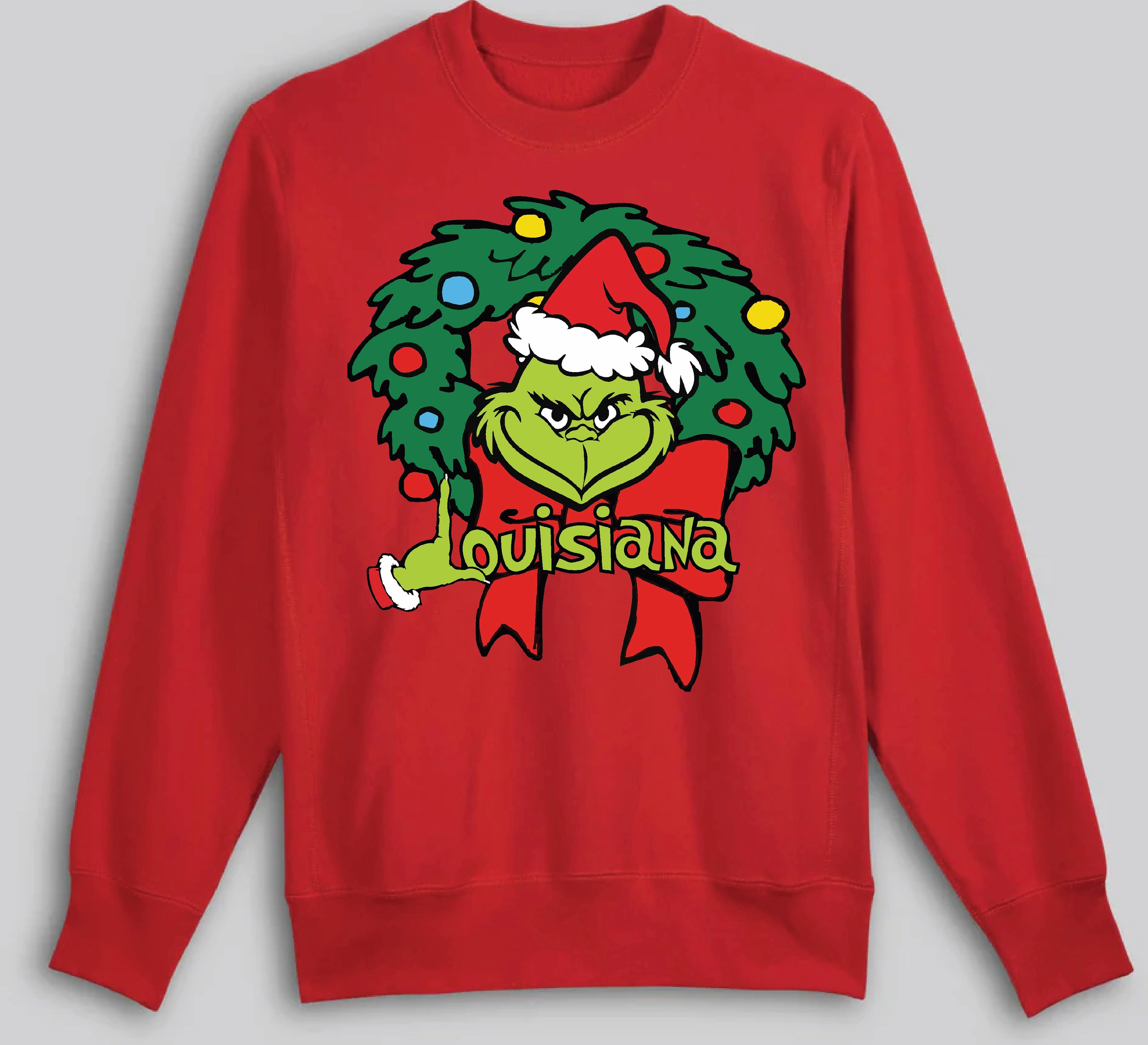 Louisiana Grinchmas Premium Sweatshirt